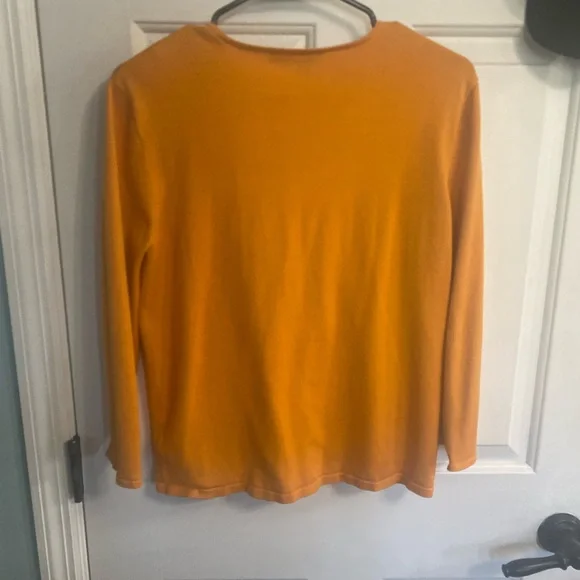 Ralph Lauren mustard yellow Cardigan Sweater - Picture 3 of 5